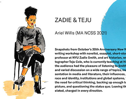 Zadie and Teju—Visual Journalism
