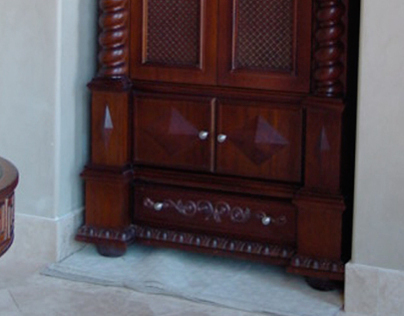 Custom Mahogany cabinet