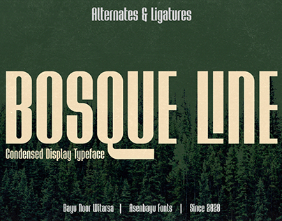 Bosque Line Typeface