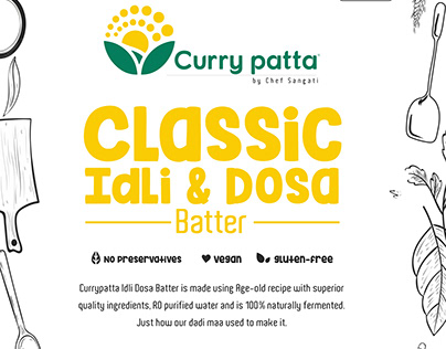 Curry Patta Product Packaging With Mokeup