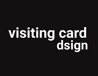 visting card product portflio design