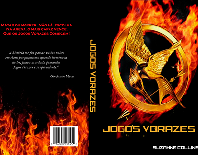 Redesign da capa do livro Jogos Vorazes