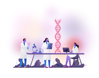 DNA Story Illustration