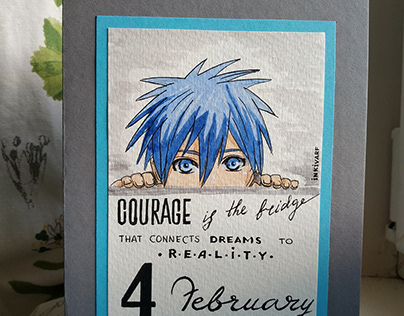 Postcard 'Courage'