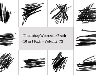 Free Photoshop Watercolour Brushes Set