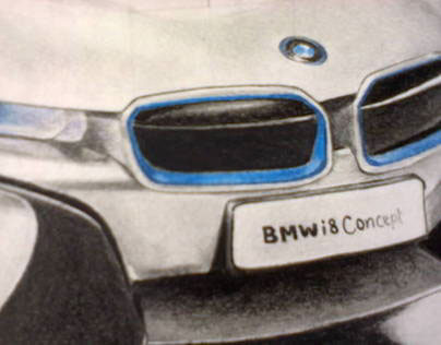 Bmw Concept i8, drawing