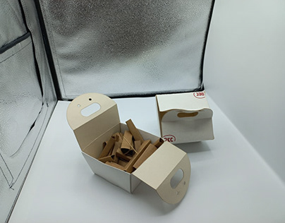 contenedor de papas fritas para uso en eventos masivos