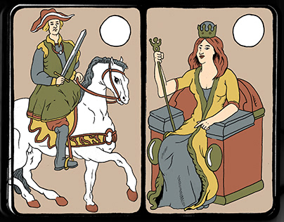 Knight And Queen Of Swords