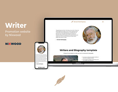 Website for the writer