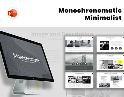 Monochromatic Minimalist PowerPoint Template