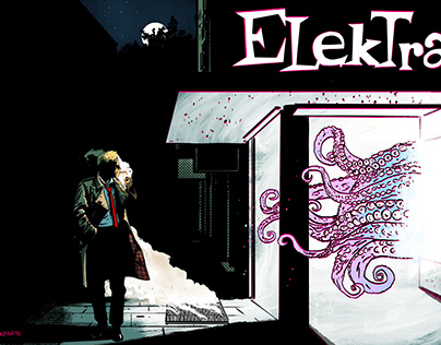 JOHN CONSTANTINE illustration for ELEKTRA COMICS Store