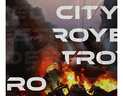 "Destroyed City" Poster