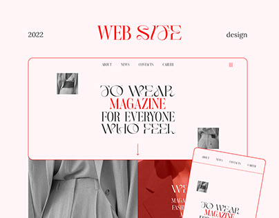 website for fashion magazine// web design