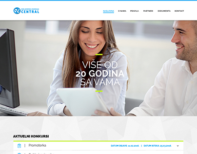 Youth Cooperative homepage web design