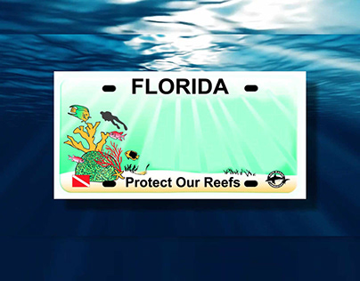 Protect our Reefs Special License Plate