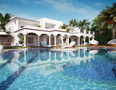 Villa Exterior - Swimming pool view