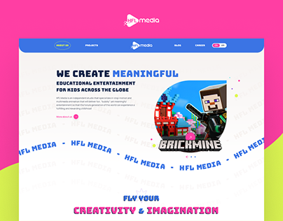 HFL Media - Fun Corporate Media Landing Page Design