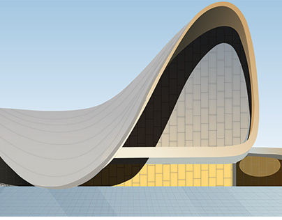 Illustration of Heydar Aliyev Centre