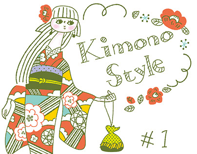 Kimono style drawing