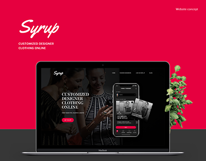 Website- Syrup app Advertising Page