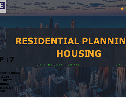 Residential planning and housing project