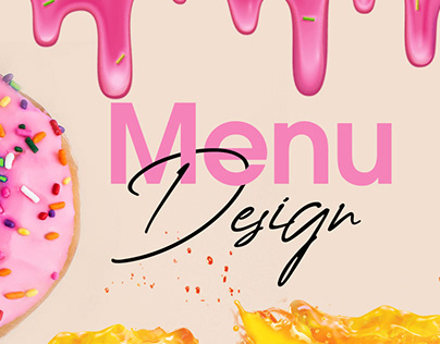 Menu Design for Shakes & Ice Cream Parlour