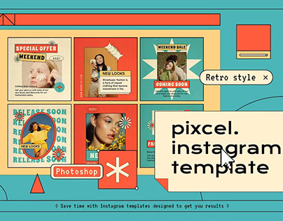 Pixcel Instagram Post & Stories Template