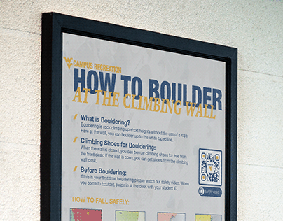 "HOW TO BOULDER" SIGNAGE