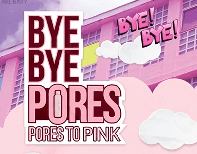 Pure Beauty BYE BYE PORES product video animation