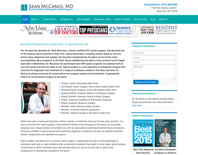 Spine Associates: Sean McCance, MD