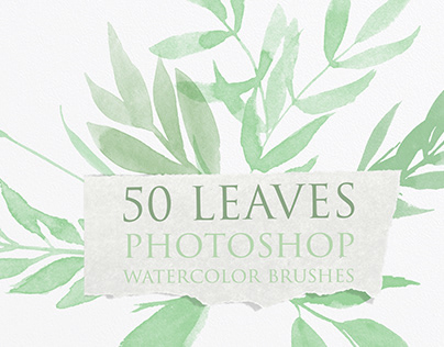 Leaves Photoshop Watercolor Brushes