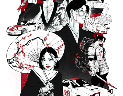 My Comic - Osaka Crime Family : Cover illustration