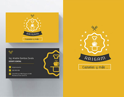 Diseño de logo y tarjetas de presentación.