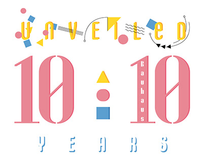 Unveiled 10 · 10 years typography