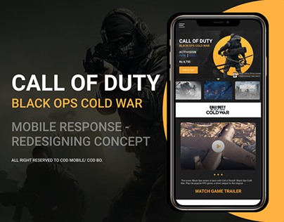 COD Mobile Webpage Redesign Concept