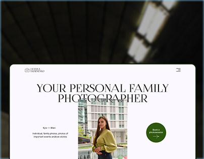 Landing Page for a Photographer