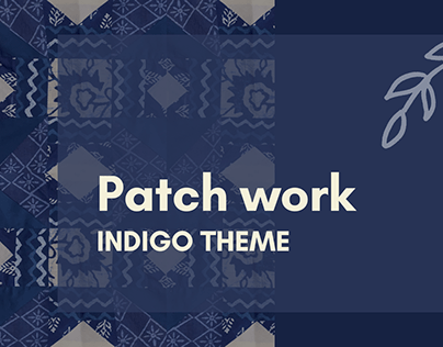 indigo patch work