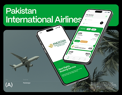 Project thumbnail - PIA Flights — Redesign UI/UX Mobile App