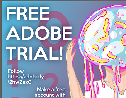 Free Adobe Trial Poster for Adobe Ambassadorship