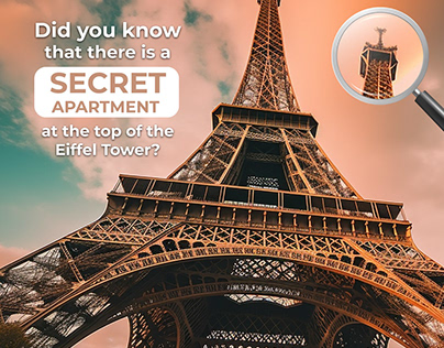 Secret Apartment at the Top of Eiffel Tower | Paris
