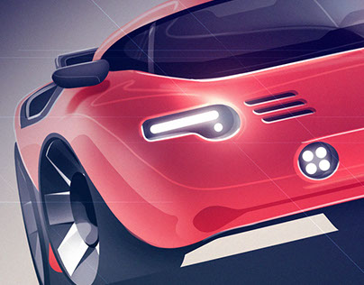 Concept Sports Car Sketch