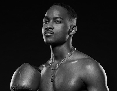 Iconic Boxer Portrait