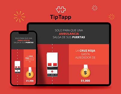 Tip Tapp, UX/UI scroll web storyand motion graphics