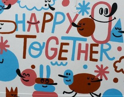Happy Together headquarter murals