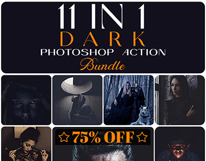 11 In 1 dark Photoshop Action Bundle