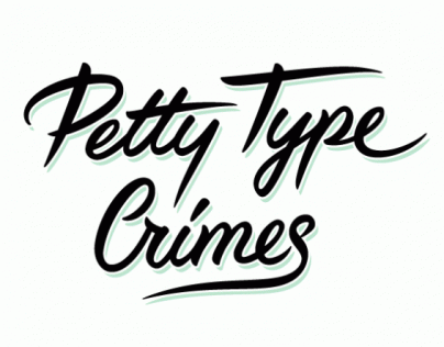 Petty Type Crimes logotype