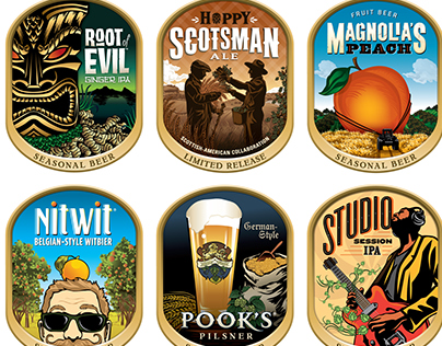 BJ's Brewhouse: Seasonal Beer Labels