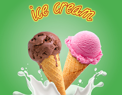 ice cream social media design