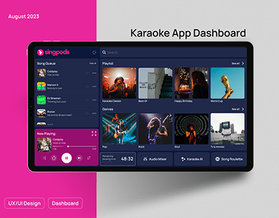 Karaoke App // Dashboard
