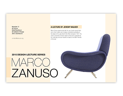 Design Lecture Posters: Marco Zanuso